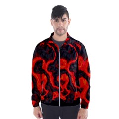 Lava Planet Space Universe Fire Windbreaker (men) by Wegoenart