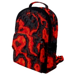 Lava Planet Space Universe Fire Flap Pocket Backpack (small) by Wegoenart