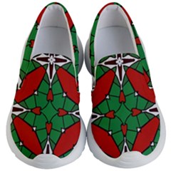 Christmas Seamless Pattern Xmas Kid s Lightweight Slip Ons by Wegoenart