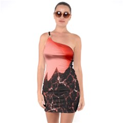 Sci Fi Red Fantasy Futuristic One Soulder Bodycon Dress