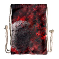 Planet Explode Space Universe Drawstring Bag (large) by Wegoenart