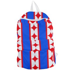 Stars Stripes July 4th Flag Blue Foldable Lightweight Backpack by Wegoenart