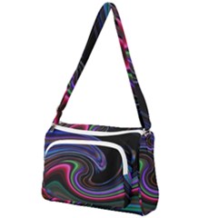 Art Abstract Colorful Abstract Front Pocket Crossbody Bag by Wegoenart