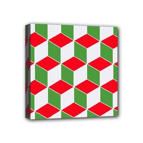 Christmas Abstract Background Mini Canvas 4  x 4  (Stretched)