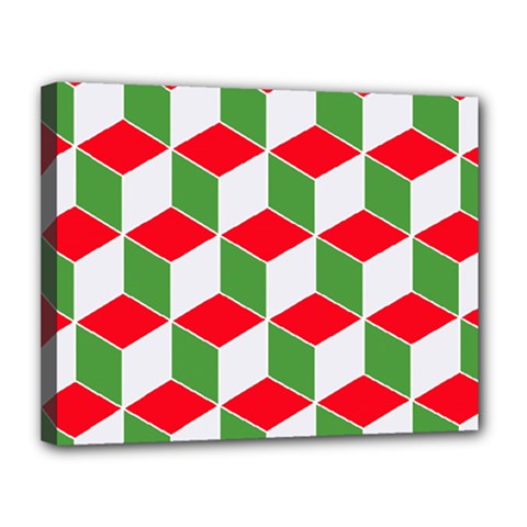 Christmas Abstract Background Canvas 14  x 11  (Stretched)