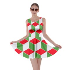 Christmas Abstract Background Skater Dress