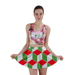 Christmas Abstract Background Mini Skirt