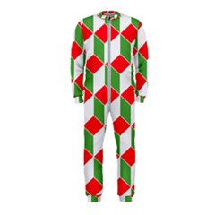 Christmas Abstract Background OnePiece Jumpsuit (Kids)