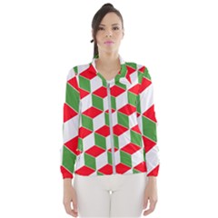 Christmas Abstract Background Windbreaker (Women)