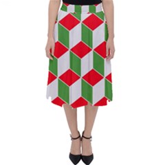 Christmas Abstract Background Classic Midi Skirt