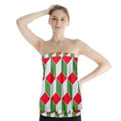 Christmas Abstract Background Strapless Top