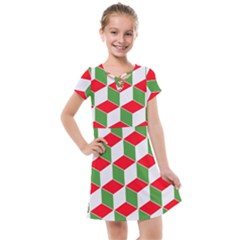 Christmas Abstract Background Kids  Cross Web Dress