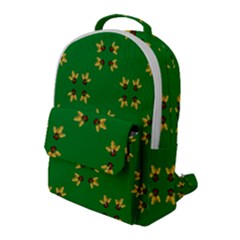 Background Christmas Flap Pocket Backpack (large)