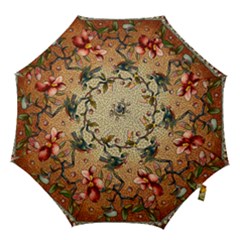 Flower Cubism Mosaic Vintage Hook Handle Umbrellas (small) by Wegoenart