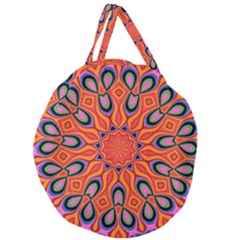 Art Abstract Background Pattern Giant Round Zipper Tote by Wegoenart