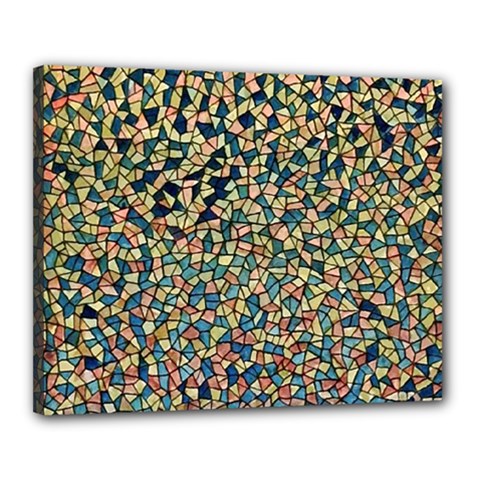 Background Cubism Mosaic Vintage Canvas 20  x 16  (Stretched)
