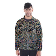 Background Cubism Mosaic Vintage Windbreaker (Men)