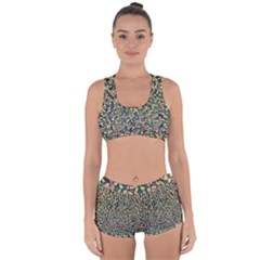 Background Cubism Mosaic Vintage Racerback Boyleg Bikini Set