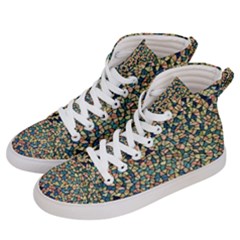 Background Cubism Mosaic Vintage Men s Hi-Top Skate Sneakers