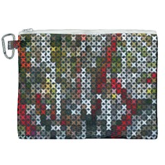 Christmas Cross Stitch Background Canvas Cosmetic Bag (xxl)