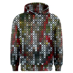 Christmas Cross Stitch Background Men s Overhead Hoodie