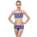 Abstract Art Background Layered Top Bikini Set View1