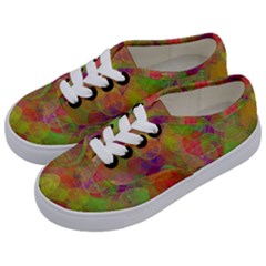 Easter Egg Colorful Texture Kids  Classic Low Top Sneakers by Wegoenart