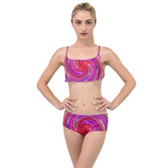 Abstract Art Abstract Background Layered Top Bikini Set