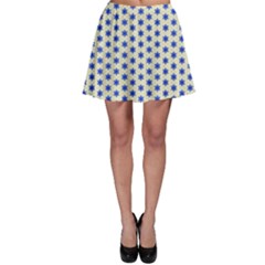 Star Background Backdrop Blue Skater Skirt by Wegoenart