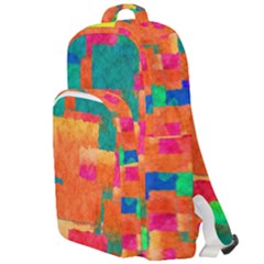 Pattern Texture Background Color Double Compartment Backpack by Wegoenart