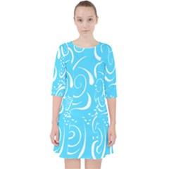 Scribble Reason Design Pattern Pocket Dress by Wegoenart