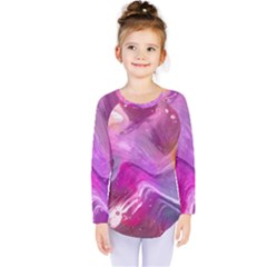 Background Art Abstract Watercolor Kids  Long Sleeve Tee