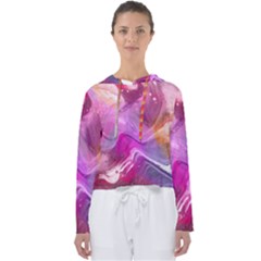 Background Art Abstract Watercolor Women s Slouchy Sweat