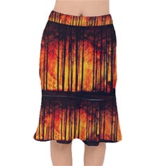 Forest Fire Forest Climate Change Mermaid Skirt by Wegoenart