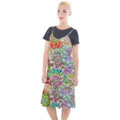 Dahlia Flower Colorful Art Collage Camis Fishtail Dress by Wegoenart