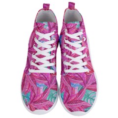 Leaves Tropical Reason Stamping Men s Lightweight High Top Sneakers by Wegoenart