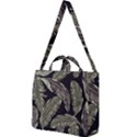 Jungle Leaves Tropical Pattern Square Shoulder Tote Bag View1