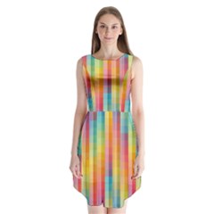 Pattern Background Colorful Abstract Sleeveless Chiffon Dress   by Wegoenart