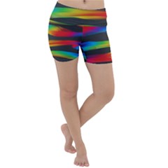 Abstarct Pattern Colorful Background Lightweight Velour Yoga Shorts by Wegoenart