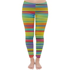 Colorful Background Pattern Classic Winter Leggings by Wegoenart