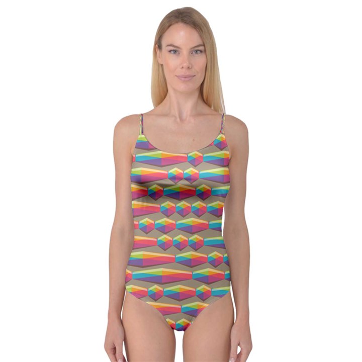 Background Abstract Colorful Camisole Leotard 