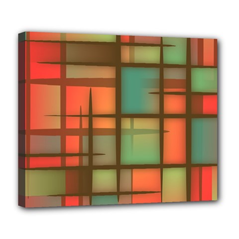 Background Abstract Colorful Deluxe Canvas 24  X 20  (stretched) by Wegoenart