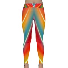 Colorful Background Art Pattern Classic Yoga Leggings by Wegoenart