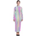 Background Abstract Pastels Turtleneck Maxi Dress View1