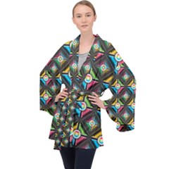Seamless Pattern Background Abstract Velvet Kimono Robe