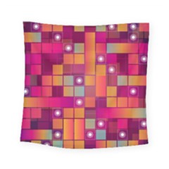 Abstract Background Colorful Square Tapestry (small) by Wegoenart