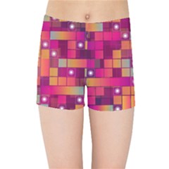 Abstract Background Colorful Kids  Sports Shorts by Wegoenart