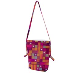 Abstract Background Colorful Folding Shoulder Bag by Wegoenart