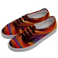 Abstract Colorful Background Wavy Men s Classic Low Top Sneakers by Wegoenart