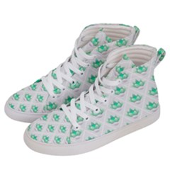 Plant Pattern Green Leaf Flora Women s Hi-top Skate Sneakers by Wegoenart